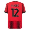 AC Milan A. Rebic 12 Fotbollströjor Hemma tröja 2023-24 Kortärmad